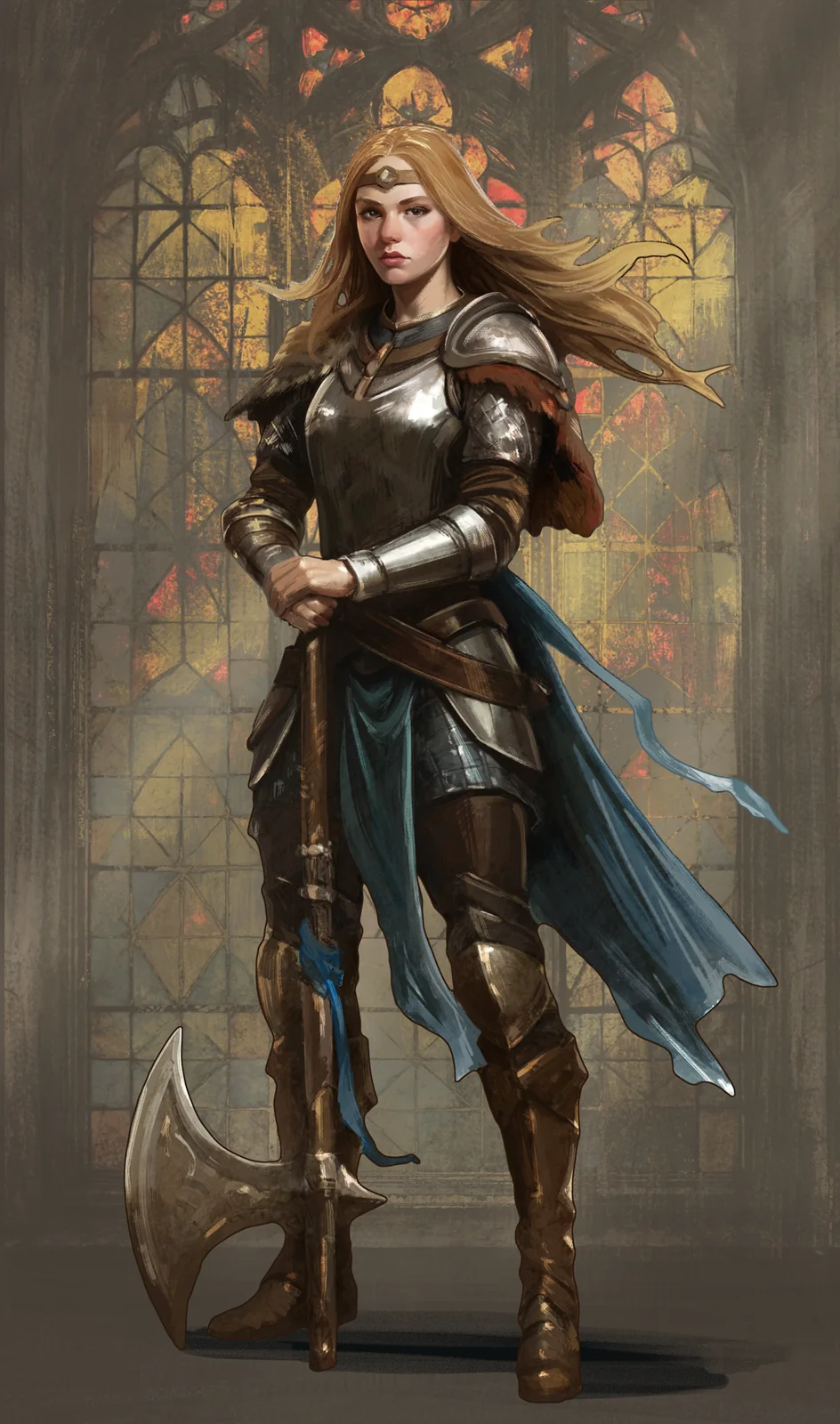 American Kingdoms example: Lady Brianna Roosevelt in armour