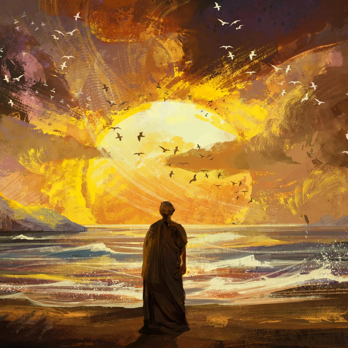 American Kingdoms example: A Roman mariner beholds the American coast at sunrise