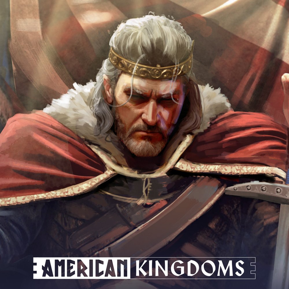 American Kingdoms example: King Arthur Washington upon his throne